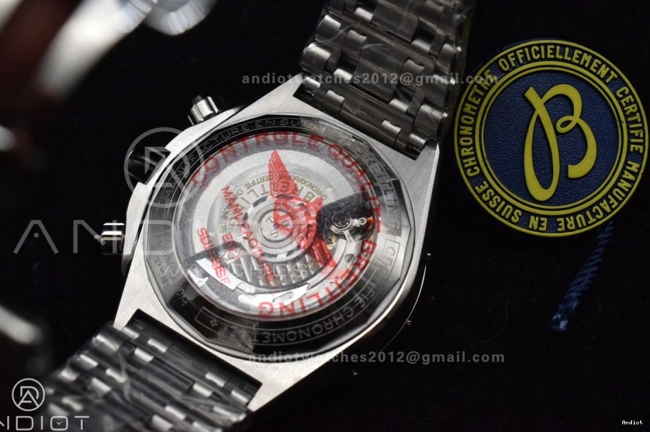 SS SS Edition 44mm Chronomat A7750 on Black 1:1 BLSF Dial B01 Best Bracelet 1112